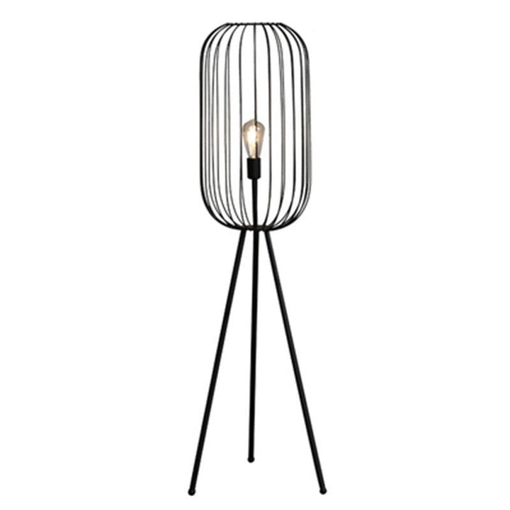 Striped Cage Floor Lamp