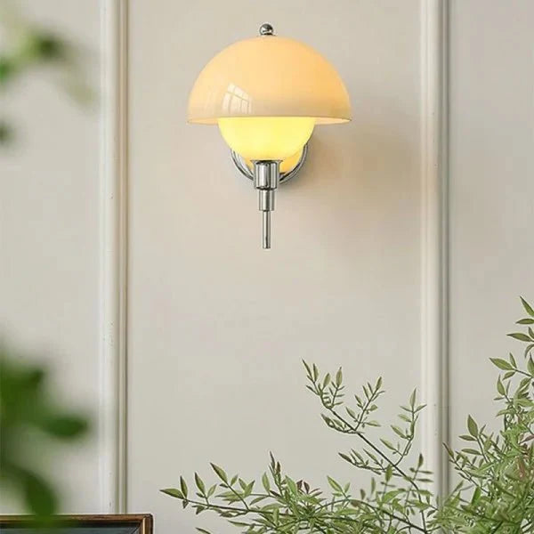 Mushroom Wall Lamp Cream
