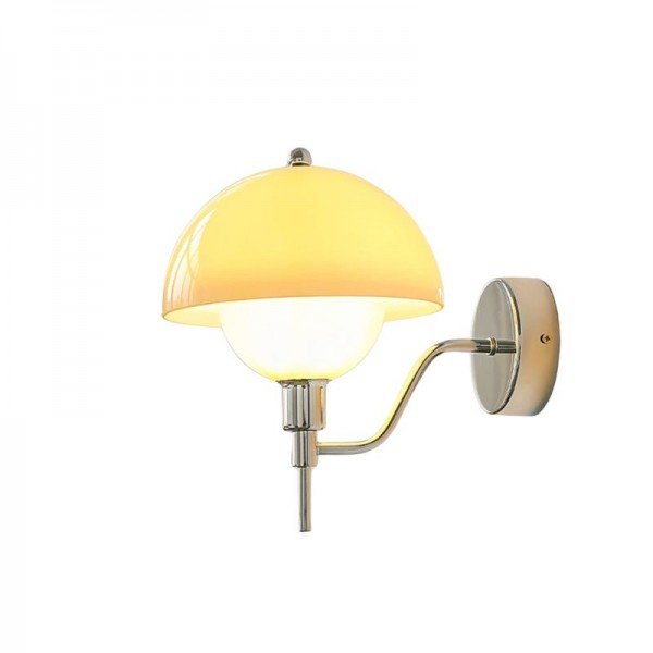 Mushroom Wall Lamp Cream