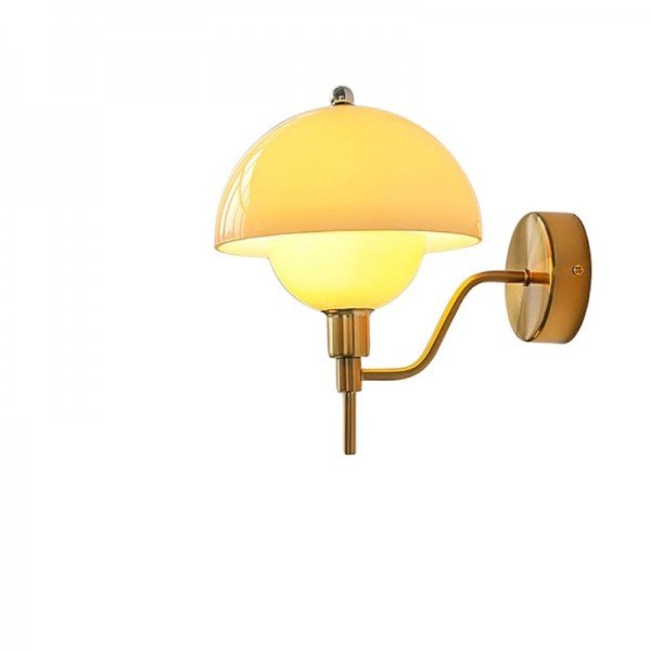 Mushroom Wall Lamp Cream