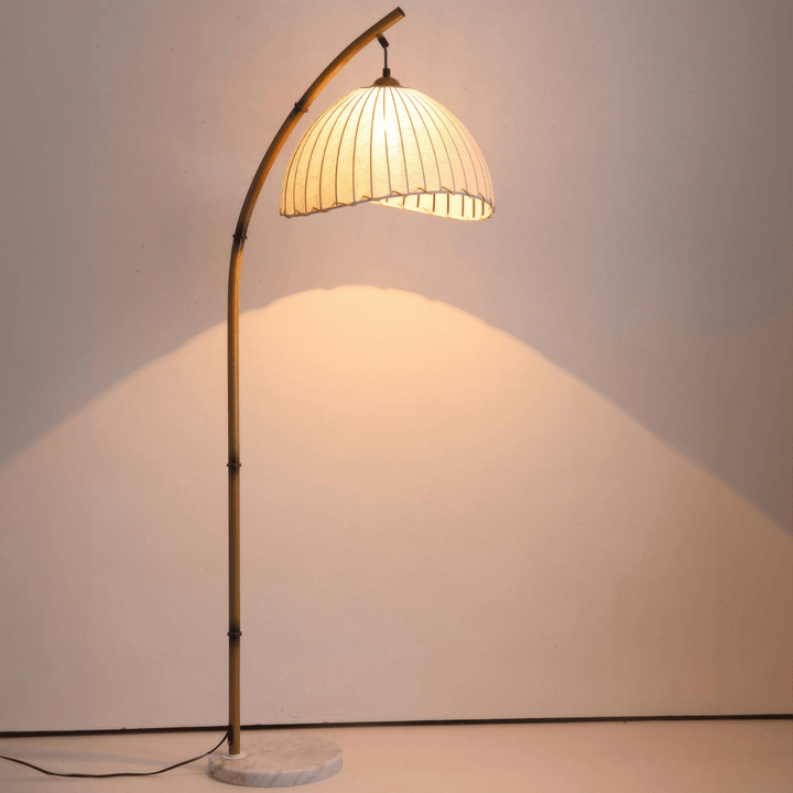 Cultural Zen Bamboo Floor Lamp Illumination