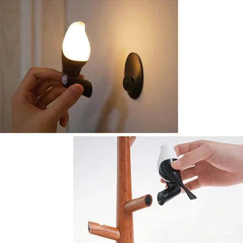 Rechargeable LED Sensor Table Lamp in Wood Ekster