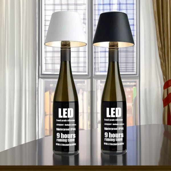 DIY Rechargeable Wine Bottle Table Lamp