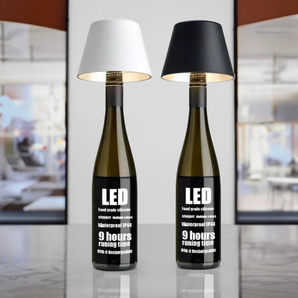 DIY Rechargeable Wine Bottle Table Lamp