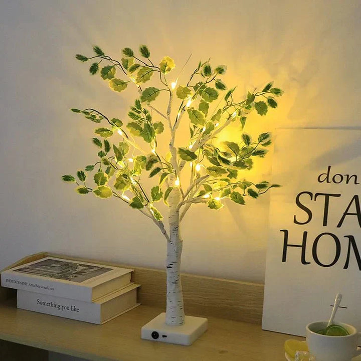 LED Christmas Tree Green Leaves Lighting