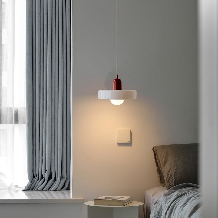 Bauhaus Suspension in Colored Glass