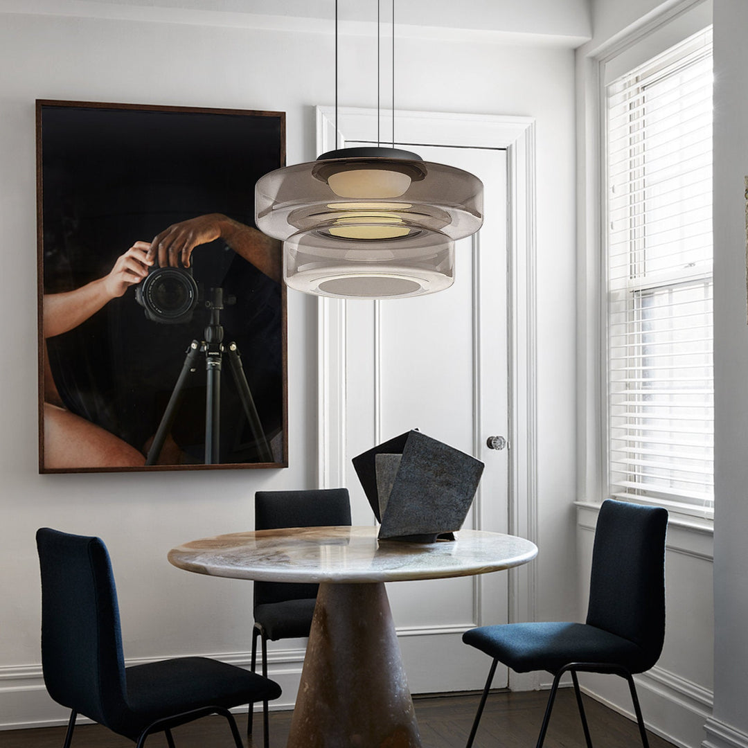 Bauhaus Style Glass Pendant Lamps