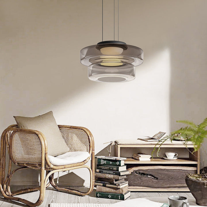 Bauhaus Style Glass Pendant Lamps