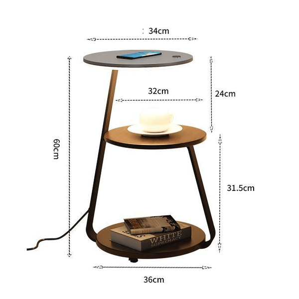 Signature | Side Table with Integrated Lighting