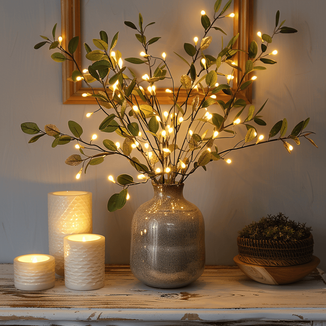 Fairy Light Olive Branch