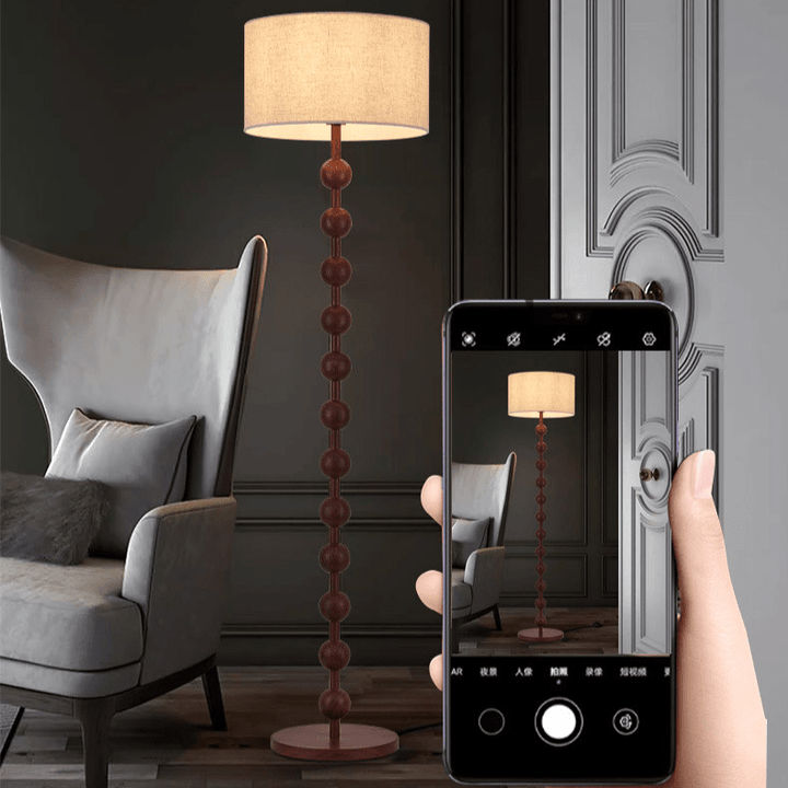 Japandi Wooden Floor Lamp