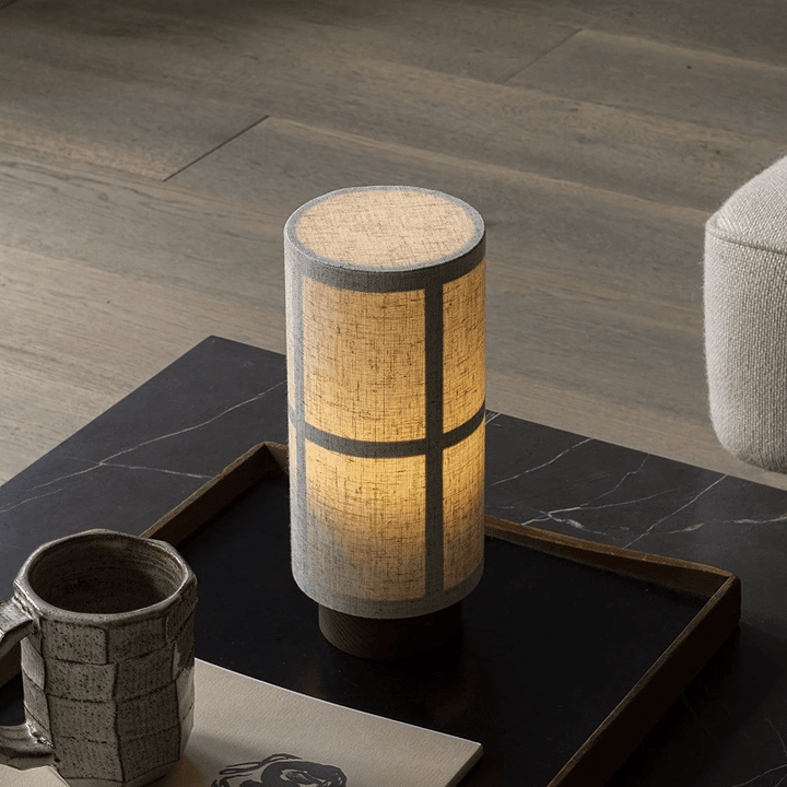 Japanese Silk Table Lamp