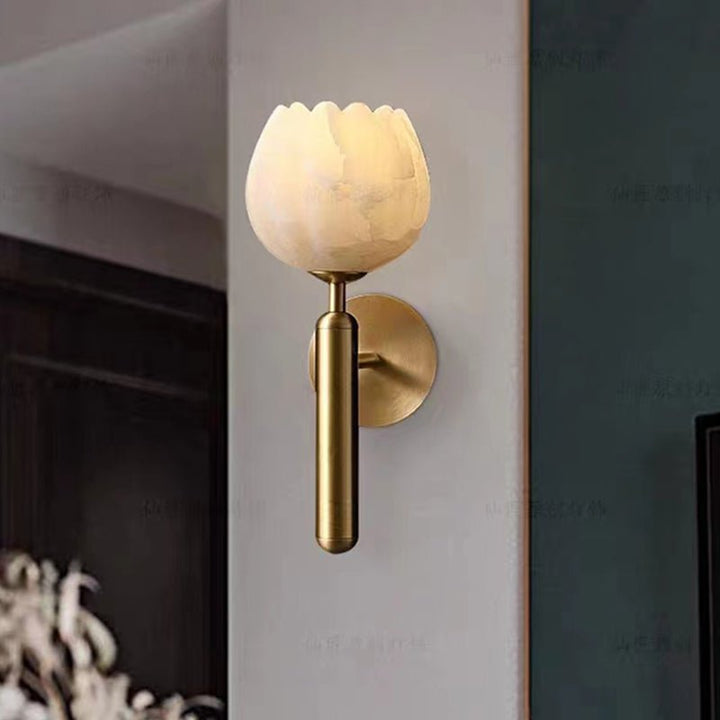 Marble Rose Wall Lamp