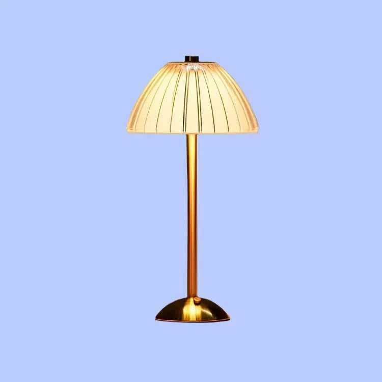 Wireless Table Lamp in Crystal Metal