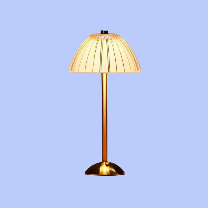 Wireless Table Lamp in Crystal Metal