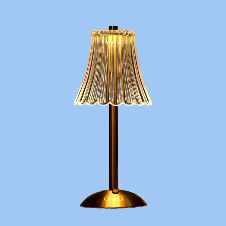 Wireless Table Lamp in Crystal Metal