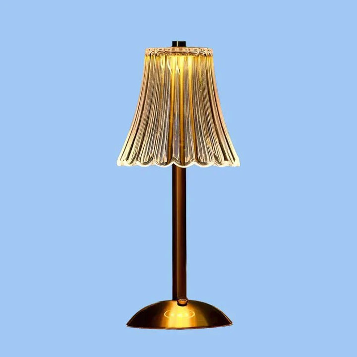 Wireless Table Lamp in Crystal Metal