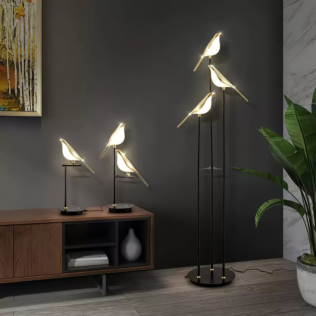 Magpie Perch Torch Lamp Floor Lamp