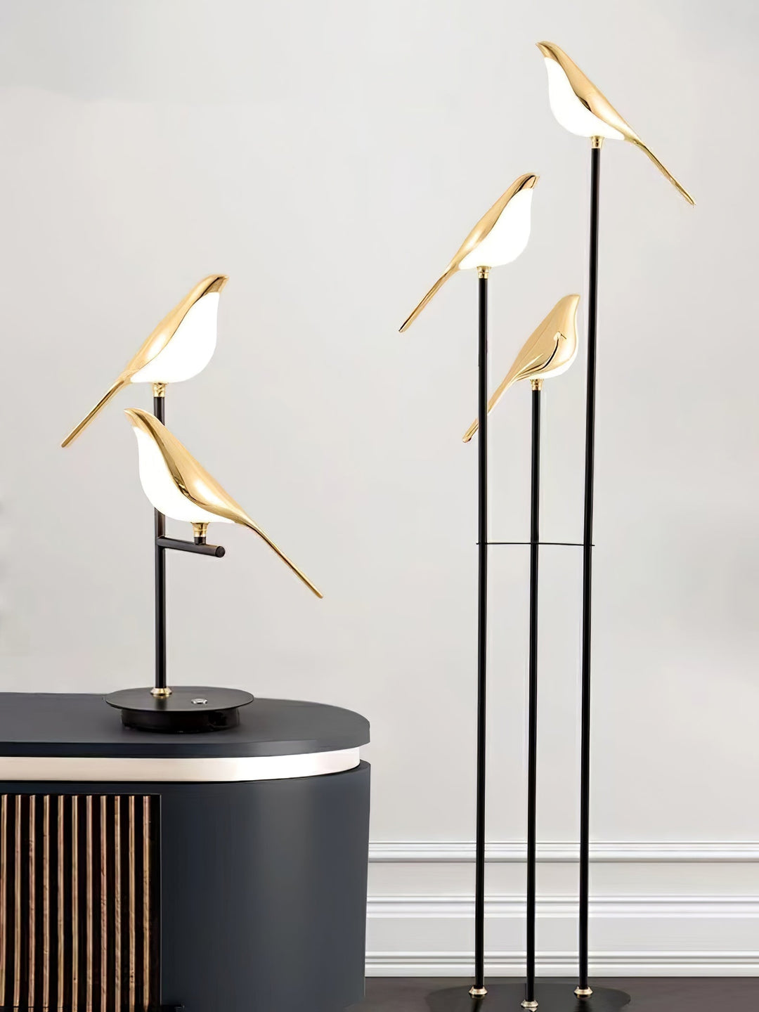 Magpie Perch Torch Lamp Floor Lamp