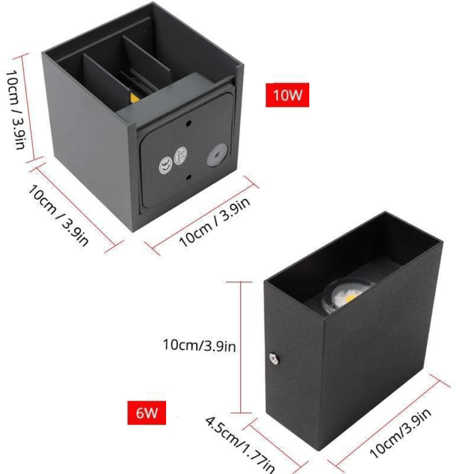 Modern Aluminum Waterproof LED Wall Lamp for Indoor and Outdoor Use