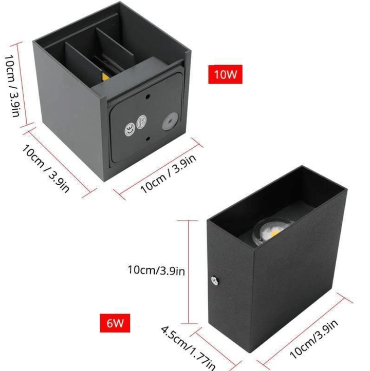 Modern Aluminum Waterproof LED Wall Lamp for Indoor and Outdoor Use