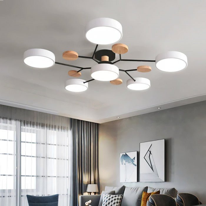 Scandinavian Branched LED Ceiling Lamp