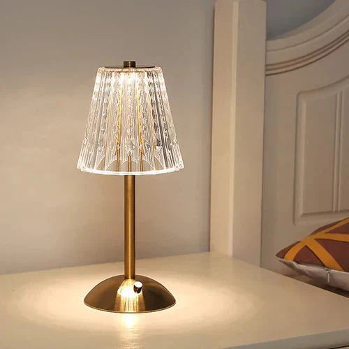 Golden Crystal Table Lamp