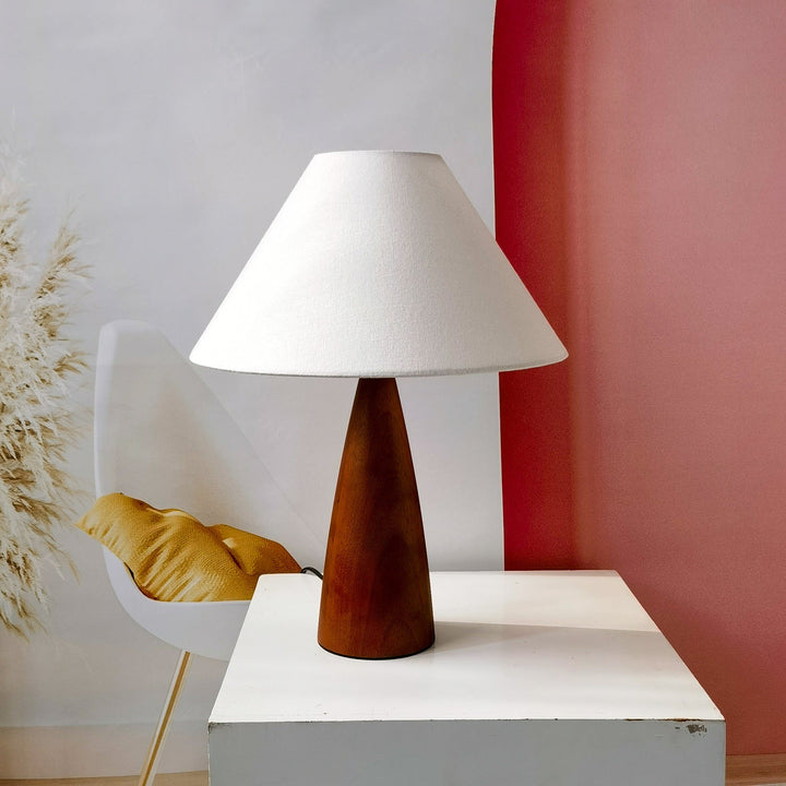 Solid Wood Table Lamp in Century Style