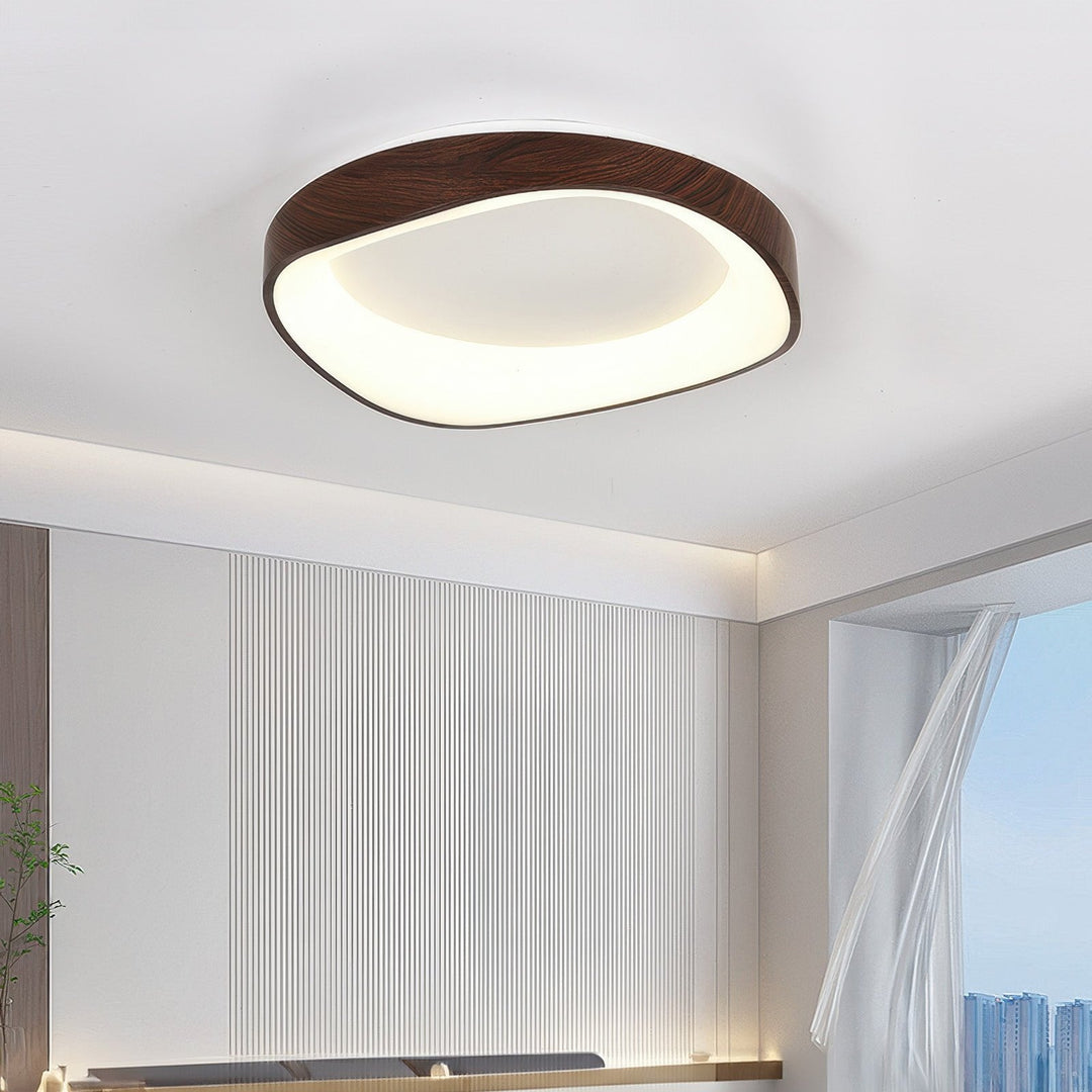 Scandinavian Artistic Wood Grain Ceiling Lamp