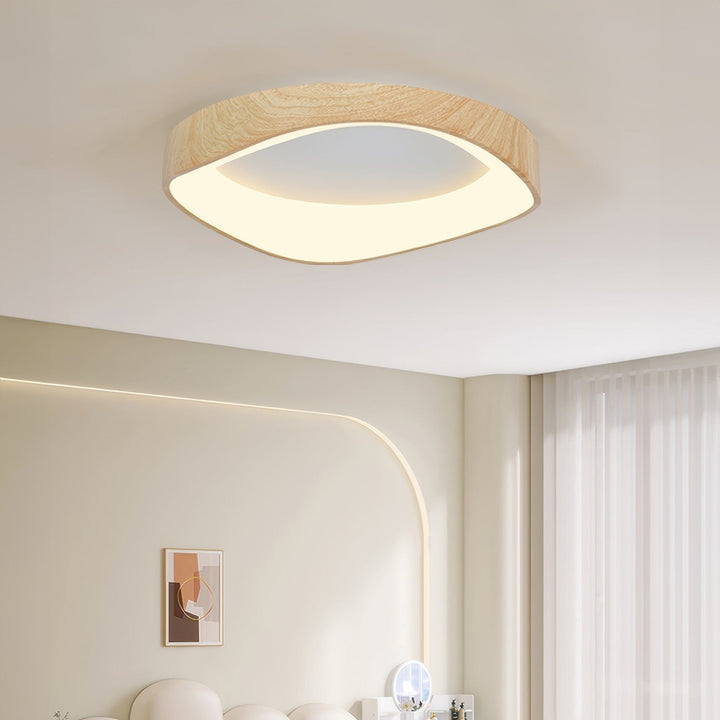 Scandinavian Artistic Wood Grain Ceiling Lamp