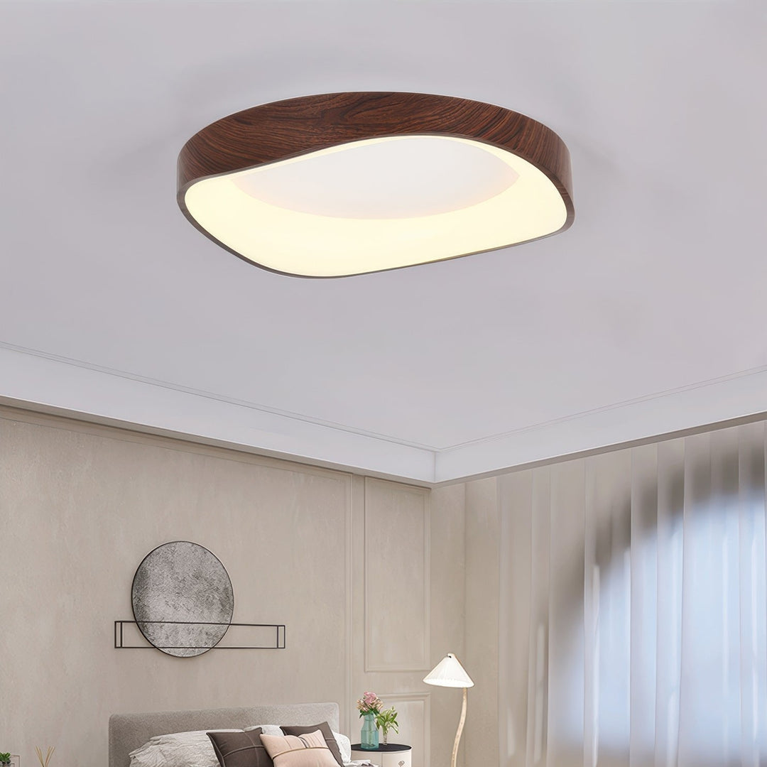 Scandinavian Artistic Wood Grain Ceiling Lamp