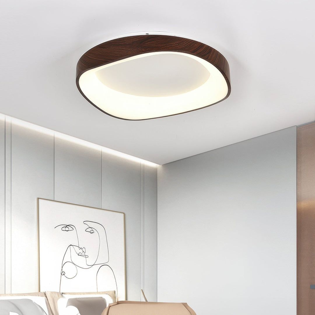 Scandinavian Artistic Wood Grain Ceiling Lamp
