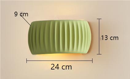Modern Art Deco resin ribbed wall lamp