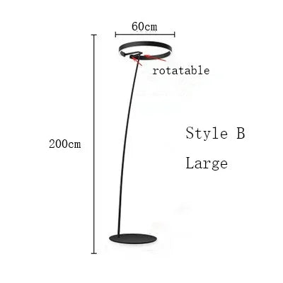 Scandinavian LED design floor lamp
