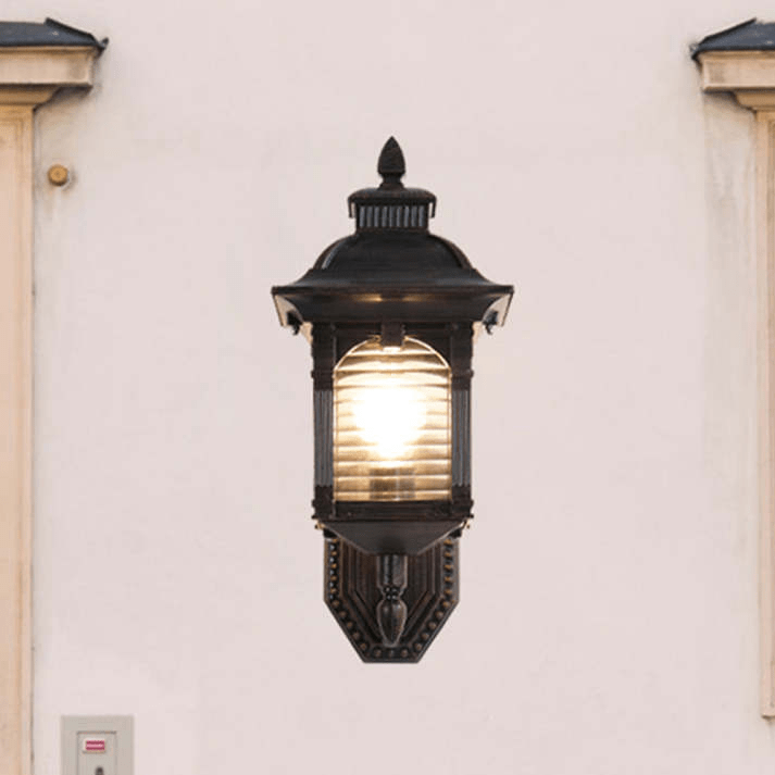 Antique Glass Wall Lamp