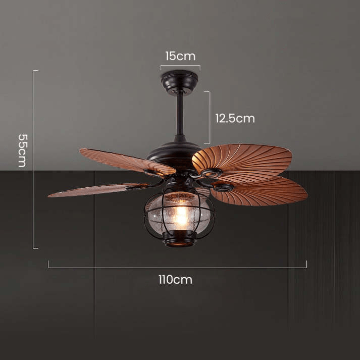 Black Vintage Creative Ceiling Fans